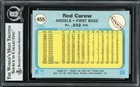 Rod Carew Autographed Signed 1982 Fleer Card 455 California Angels Beckett