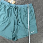 Nike Running Shorts Size 2xl Mens Stride Dri-fit 7  2 In 1 Teal  65
