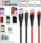 Braided Fast Charger Cable Heavy Duty Usb Lot Cord For Iphone 14 13 12 11 X Xr 8