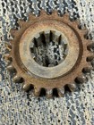 Pair Vintage Cast Iron Gear Steampunk Industrial Cog Farm Wheel Lamp Base