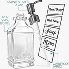 Antique Design Soap Dispenser  Clear Glass  Stainless Steel Pump