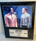 Star Trek Space Seed Mr  Shatner   Mr  Montalban 12 X 15 Signed Plaque W c o a 