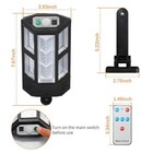 2x Outdoor Solar Wall Light Led Motion Sensor Bright Flood Street Lamp 3 Modes