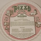 Vintage Homemade Pizza Alla Siciliana Recipe Plate 11 50    Kitsch Italian Decor