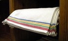 18-inch By 28-inch Package Of 3 Vintage Dish Towels Cotton Multi Striped Kitchen