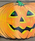 Vintage Beistle 1973 Halloween Jack-o -lantern Decoration Large 25    X 18   
