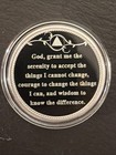 Aa Sobriety Coin Chips Tree Of Life Medallion Gift Token Milestone Silver