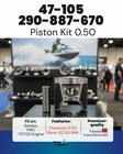 Piston Kit 47-105  290-887-670-0 50 For Pwc Seadoo 720 Gts Spx With Piston Ring
