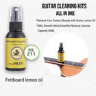 Guitar Cleaning Kit Fretboard Lemon Oil String Cleaner Guitar String Winder Kit