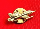 Vintage Aermacchi Mb-339 Air Force Jet Trainer Gold-tone Pin   Military Tac