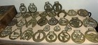 Vintage Lot Of 40 English British Brass Horse Medallions Ornaments No Duplicate