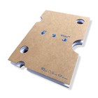  60 Off-white Brown Peacock Cutout Craft Wrapped Notepad