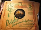 1911 Girl With Victrola Picture Label Unique 11  Parlophon Record Lenghi