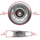 Auc17921 Gy00054 Am146880 Deck Arm Pulley For John Deere 42  44  Deck Qty 2