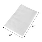 Sswbasics Small White Kraft Paper Merchandise Bags 6     w X 9     h  Case Of 1000