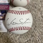 Carlos Santana Signed Minor League Ball Autographed Auto Jsa
