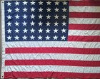Vtg Pre 1959 48 Star Valley Forge American Flag- 5ft X 9 5ft - Cotton Sewn Stars