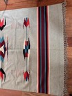Vintage Chimayo Native American Navajo Blanket Rug Tapestry Woven Wool 46x70