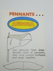 Vintage Aurora Afx Slot Car Track Pennants  1 Sheet