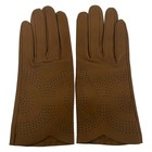 Hermes Brown Leather Women s Gloves
