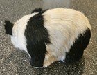 Vintage Real Fur Panda Bear Figure