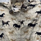 Vintage 90s Horse Print Corduroy Western Shirt Womens Large Rodeo Ranch Boho