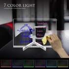 Acrylic Dry Erase Board With Light Up Stand 11 81  X 7 87  Clear White Board    