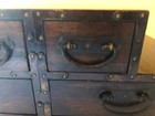 Vintage Asian Tabletop Stepped Chest   Jewelry Box  