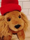Vintage Russ Berrie Rusty Dog With Red Hat 8  Plush