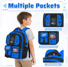 Gamer Boys Backpack Set With Lunch Box  17-inch For Ages 3 And Up