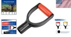 Replacement Shovel Handle 1-1 4  Inner Diameter - Ergonomic Red-black Design