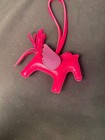  Hermes Pegase Rodeo Pm Charm In Pink  With Lizard For Birkin And Kelly