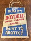 Vintage Boydell Paint   Varnish One Gallon Paper Bag Twine Handle Advertising