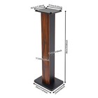 2pcs Speaker Stands  34in Home Audio Speaker Stands  Freestanding Speaker Stands