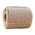 Natural Thick Hemp Rope Twisted Strong Jute Rope 4-strand Burlap Rope For Craft