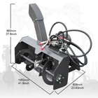 Skid Steer Loader Accessories Snow Blower Snow Thrower  Easily Deal With Winter