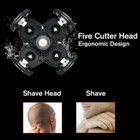 2 Pcs 5 Blades Floating Shaving Bald Replacement Shaver Head For Electric Razors