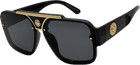 Men s Sunglasses Classic Hip Hop Flat Top Cholo Swag Square Black Lens Fashion