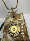 Vintage Rotary Dial Phone Marble Onyx Bronze Home Telephone Retro Decor