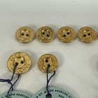 Vintage Button Modele Reserve Lot Gold Silver Toned Metal Sewing 25 Pieces