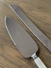 Vintage Treasure Masters Sheffield England Wedding Cake Server Set Pearl Handle