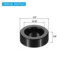 M8 Aluminum Spacers  10 Pcs Metal Spacer Aluminum 5 16  Id X 1 2  Od X 1 8  L