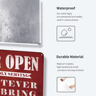 Bar Open Metal Tin Sign Outdoor Patio Backyard Bar Signs Vintage New