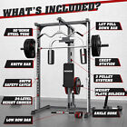Smith Machine Power Cage Power Rack Squat Rack With Weight Bench Home Gym System