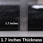 Fjzfing Round Rug Ultra-soft Plush Modern 5x5 Circle Area Rug 5x5 Feet Black