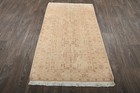 3x6 Beige Vintage Turkish Rug Handmade Wool Kayseri Oriental Area Rug