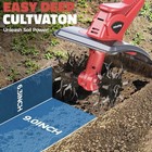 Cordless Tiller Cultivator For Milwaukee 18v Battery  Tiller For Gardening
