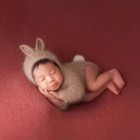 1 Set Knit Baby Hat Romper Set Newborn Photography Props Outfit Infant Clothing