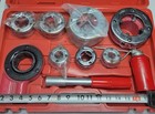 Central Forge Manual Ratchet 7 Piece Pipe Threading Kit 3 8  - 2  Range Capacity