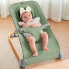 Portable Baby Bouncer Seat For Infants  Ergonomic Design  0-12 Months - Green